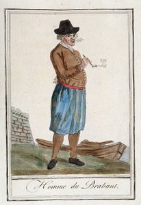 Man uit Brabant (België) door Unknown artist