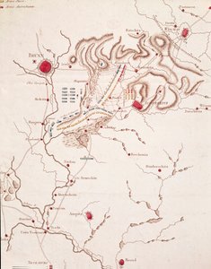 Kaart van de slag bij Austerlitz, 2 december 1805 door Unknown artist
