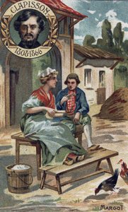 Margot opera komisch uit 1857 door Antoine Louis Clapisson (1808-1866). Chromo uit het einde van de 19e eeuw door Unknown artist