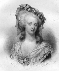 Marie Thérèse van Savoie Carignan (1749-1792), Prinses van Lamballe. door Unknown artist