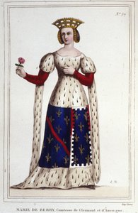 Marie de Berry (1367-1434). Gravin van Clermont en Auvergne door Unknown artist