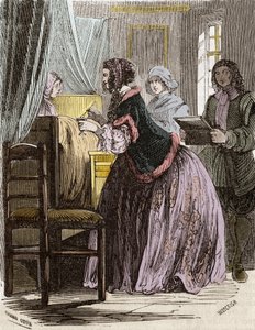 Markiezin de Brinvilliers vergiftigt de patiënten van het Hotel Dieu in Parijs door Unknown artist
