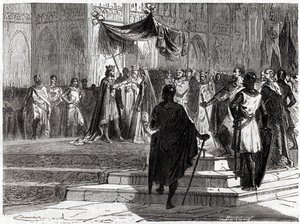 Huwelijk van Lodewijk de Jonge (1120 - 1180) met Alienor van Aquitanië (ook wel Eleonore van Guyenne genoemd)