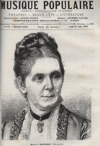 Mathilde Marchesi (1821-1913) Duitse mezzosopraan - gravure in 