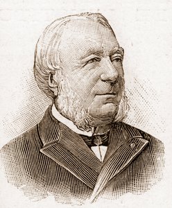 Leden van de Académie Française in 1895: portret van Marie Louis Antoine Gaston Boissier (1823-1908), Franse historicus en filoloog.
