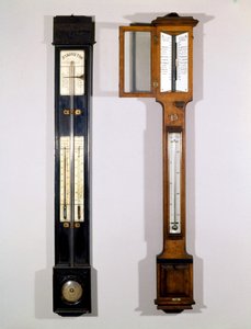 Model van 19e-eeuwse kwikbarometers