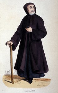 Jacobitische monnik (gravure uit een album over religieuze orden, Parijs) door Unknown artist