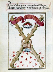 Motto van de hertogen van Bourgondië door Unknown artist