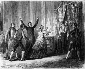 Mysterieuze ophanging van de laatste prins van Condé (Louis Henri Joseph de Bourbon) door Unknown artist