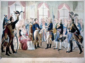 Napoleon werd uitgeroepen tot keizer in 1804 door Unknown artist