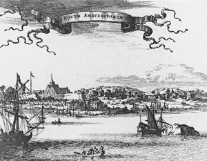 Nieuw Amsterdam (New York) door Unknown artist