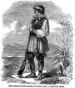 Noo-Shimatt-Tash-Tanaki, of grizzly beer, een Seminole Chief