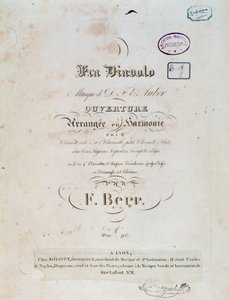 Opening van de komische opera Fra Diavolo, of De Herberg van Terracine door D. F. Auber door Unknown artist