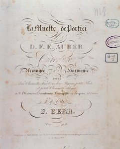 Opening van de opera La muette de Portici door D. F. Auber