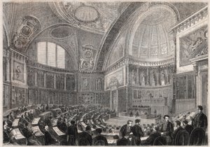 Opening van de zitting van de Senaat en toelating van Generaal Charles Cousin Montauban (1796-1878), Burggraaf de la Gueronniere et de Forcade, 2 december door Unknown artist