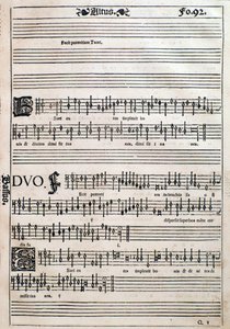 Pagina uit Liber octo missarum (1541) door Unknown artist