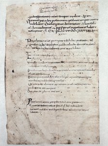 Pagina van Commentaren op de Psalmen door Cassiodore (manuscript, 9e eeuw) door Unknown artist