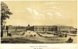 Paleis van Versailles, tuinzicht in 1857