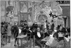 Parijs 1887: Het schaduwtheater bij het cabaret van de 