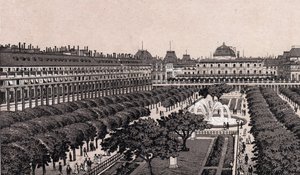 Parijs, Frankrijk: uitzicht op het Koninklijk Paleis door Unknown artist