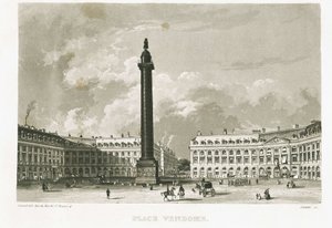 Parijs. Place Vendome door Unknown artist