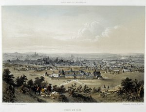 Parijs in 1620, algemeen uitzicht vanaf de Butte Chaumont