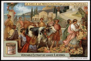 Eeuw van Pericles (495-429 v.Chr.): stoet tijdens panatheneeën