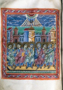 Pinksteren, uit manuscript