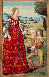 Phedre geeft een brief aan een boodschapper