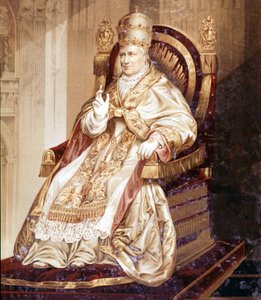 Pius IX (1792 - 1878). Chromolithografie.