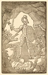 Arme man! Waar ben je nu? Je dag is nacht. uit The Pilgrims Progress From This World, To That Which Is To Come door John Bunyan door Unknown