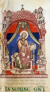 Paus St. Gregorius I de Grote omringd door twee secretarissen door Unknown artist