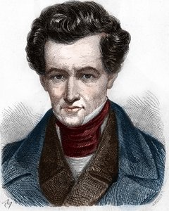 Portret van Armand Carrel (1800-1836), Franse journalist. door Unknown artist