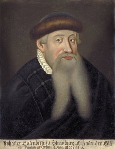 Portret van Johannes Gutenberg door Unknown artist