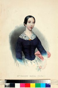 Portret van de zangeres en componiste Pauline Viardot