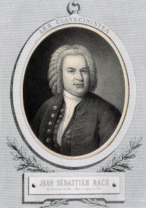 Portret in medaillon door Johann Sebastian Bach