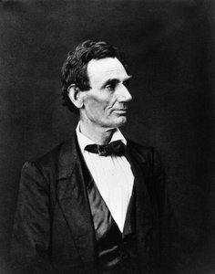 Portret van Abraham Lincoln, Amerikaanse staatsman (1809 tot 1865) door Unknown artist
