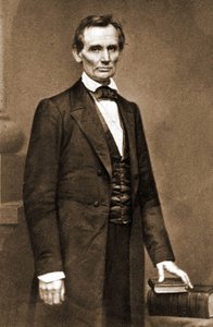 Portret van Abraham Lincoln (1809-1865), president van de Verenigde Staten van 1861 tot 1865 door Unknown artist