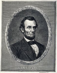 Portret van Abraham Lincoln (1809-1865), president van de Verenigde Staten van Amerika door Unknown artist