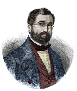 Portret van Adolphe Adam (1803-1856), Franse componist. door Unknown artist