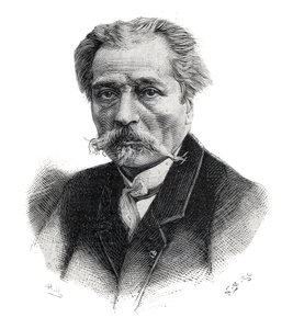 Portret van Aime Millet, Franse beeldhouwer, graveur, medailleur en schilder (1819-1891)