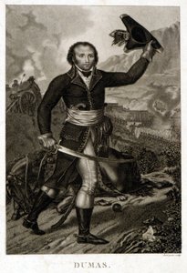 Portret van Alexandre Davy Dumas (1762-1806), vader van Alexandre Dumas Père door Unknown artist
