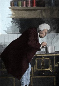 Portret van Alexandre Dumas père in de ovens.