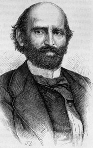 Portret van Alexandre Glais-Bizoin (1800 - 1877). Gravure uit het einde van de 19e eeuw in 