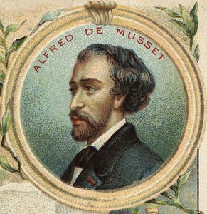 Portret van Alfred de Musset (1810-1857), Franse schrijver door Unknown artist