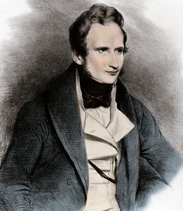Portret van Alfred de Vigny - Portret van de dichter Alfred de Vigny (1797-1863)