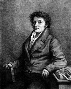 Portret van Alois (of Aloys) Senefelder (1771-1834), Tsjechische toneelschrijver, uitvinder van de lithografie