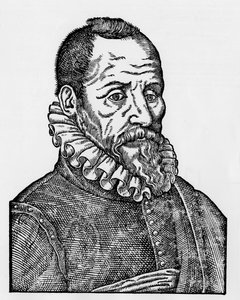 Portret van Ambroise Paré (1509-1590), Franse chirurg. door Unknown artist