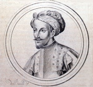 Portret van Amadeus V van Savoye genaamd De Grote (1249 - 1324) in 