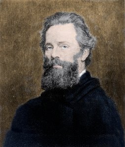 Portret van de Amerikaanse dichter en romanschrijver Herman Melville (1819-1891). door Unknown artist